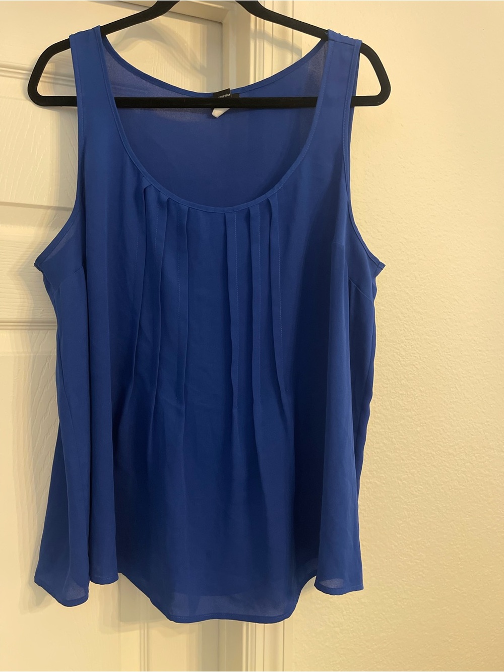 torrid Royal Blue Pleated Sleeveless chiffon top